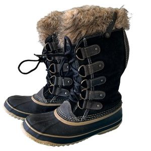 Sorel Women's Joan of Arctic Waterproof Boot Black Woman's 10 Suede Upper Lined